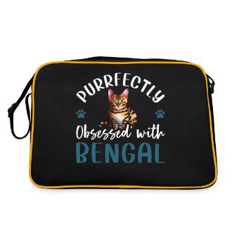 Obsédé par le Bengale - Sac Retro - noir/or - Dos