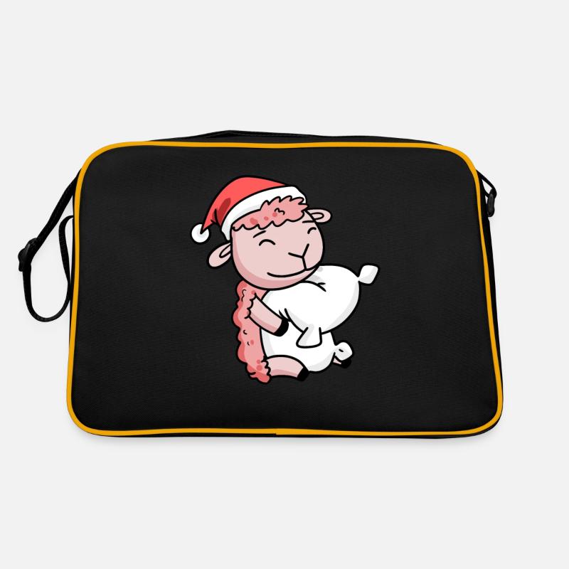 Mouton Mignon Fatigué Noël Sac Retro