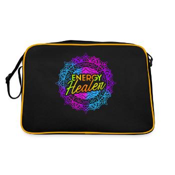 Chakra Guérison Holistique Mains Guérisseur Énergétique Reiki - Sac Retro - noir/or - Dos
