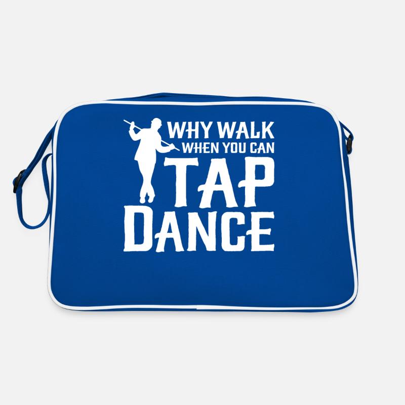 Funny dancing tap dancer Retro Bag