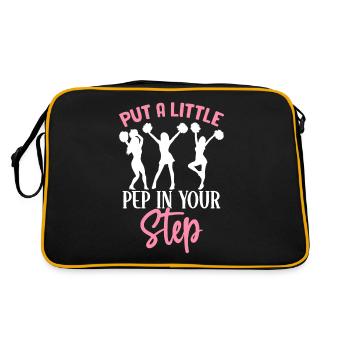 Cheerleading Cheerleader Cheer - Retro Bag - black/gold - Back