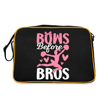 Cheerleading Cheerleader Cheer - Retro Tasche - Schwarz/Gold - Hinten