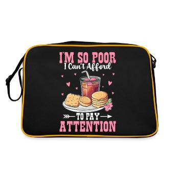Funny Southern Slang - Retro Bag - black/gold - Back