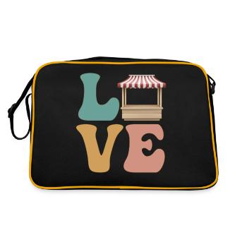 Marché aux puces Vente de garage Friperie - Sac Retro - noir/or - Dos