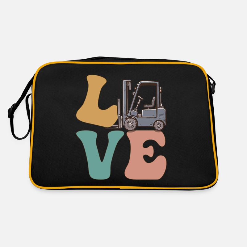 Gabelstaplerfahrer Gabelstaplerfahrer Retro Tasche