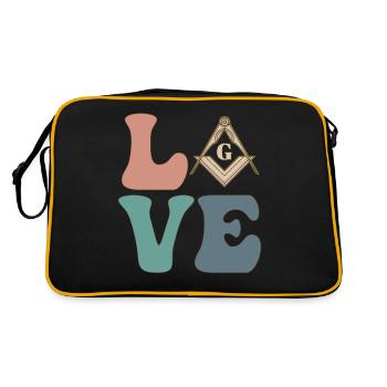 Franc-maçonnerie Franc-maçonnerie Franc-maçonnerie - Sac Retro - noir/or - Dos