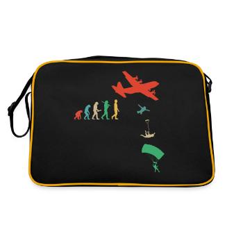 Parachute, Saut en parachute, Freefly, Parachutisme tête en bas - Sac Retro - noir/or - Dos