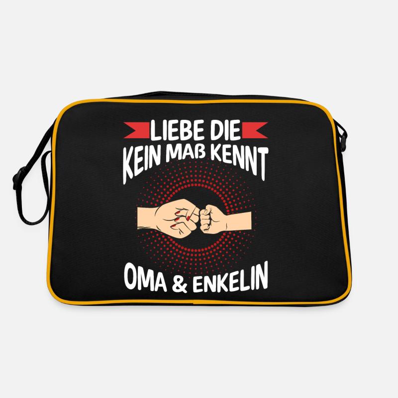 Oma Großmutter und Enkelin Retro Tasche