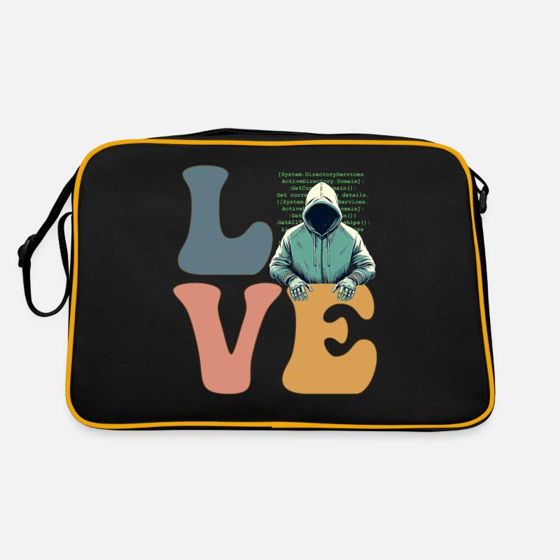 Hacker Hacking Cybersicherheit Anonym Retro Tasche
