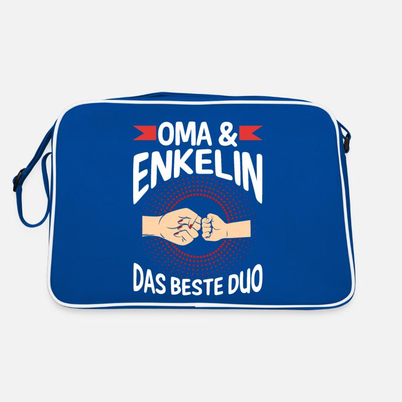 Oma Großmutter und Enkelin Retro Tasche