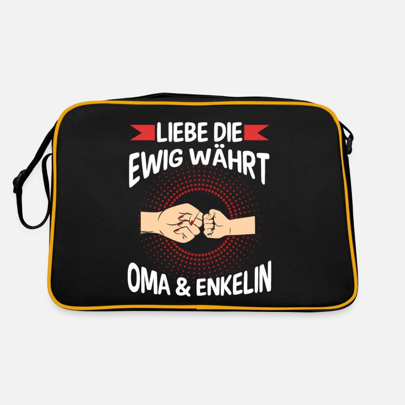 Oma Großmutter und Enkelin Retro Tasche