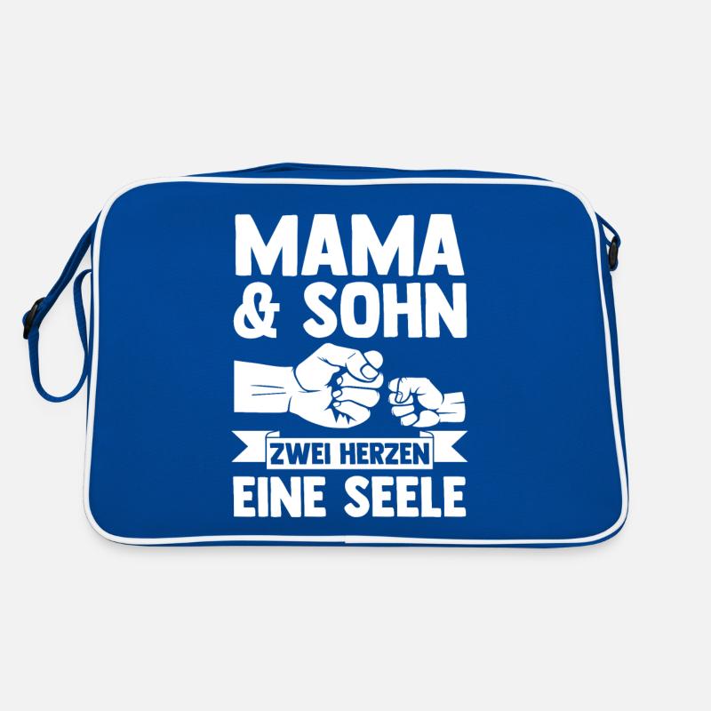 Mutter Muttertag Mama und Sohn Retro Tasche