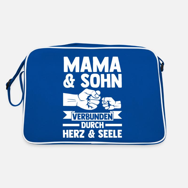 Mutter Muttertag Mama und Sohn Retro Tasche