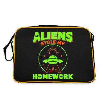 Back to School, Back to School, Alien, Student School - Retro Bag - black/gold - Back