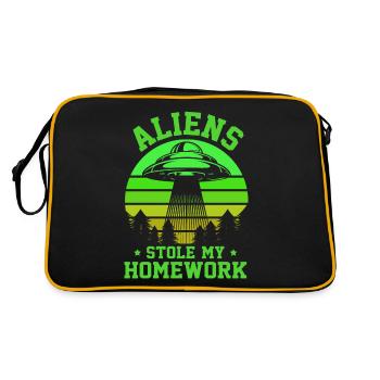 Back to School, Back to School, Alien, Student School - Retro Bag - black/gold - Back