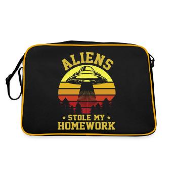 Back to School, Back to School, Alien, Student School - Retro Bag - black/gold - Back