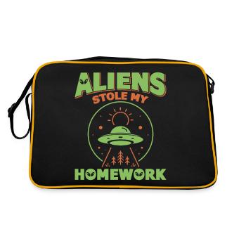 Back to School, Back to School, Alien, Student School - Retro Bag - black/gold - Back