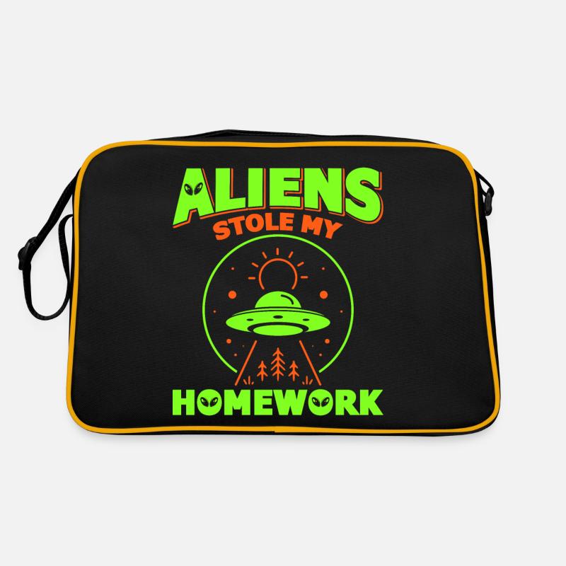 Back to School, Back to School, Alien, Student School Retro Bag