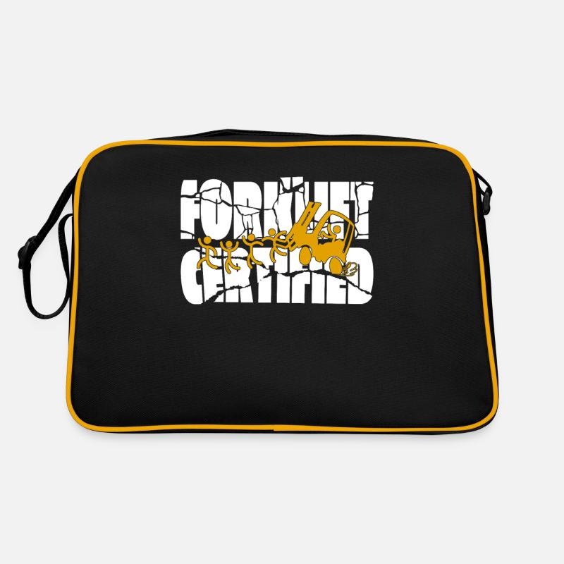 Gabelstaplerfahrer Lagerleiter Lagerist Berufe Retro Tasche