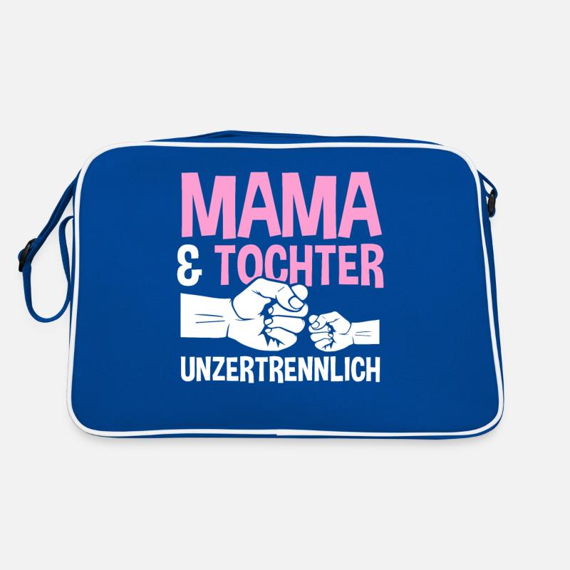 Mutter Muttertag Mama und Tochter Retro Tasche