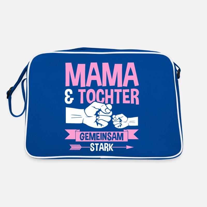 Mutter Muttertag Mama und Tochter Retro Tasche