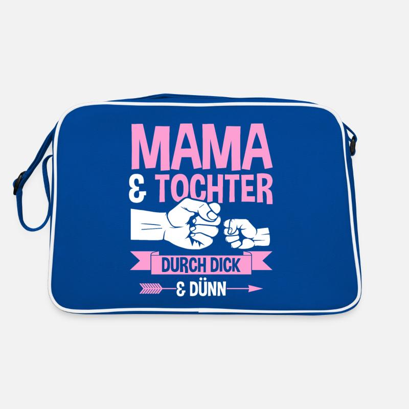 Mutter Muttertag Mama und Tochter Retro Tasche