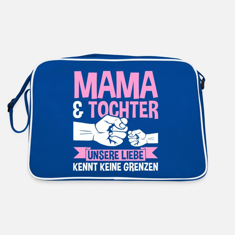 Mutter Muttertag Mama und Tochter Retro Tasche