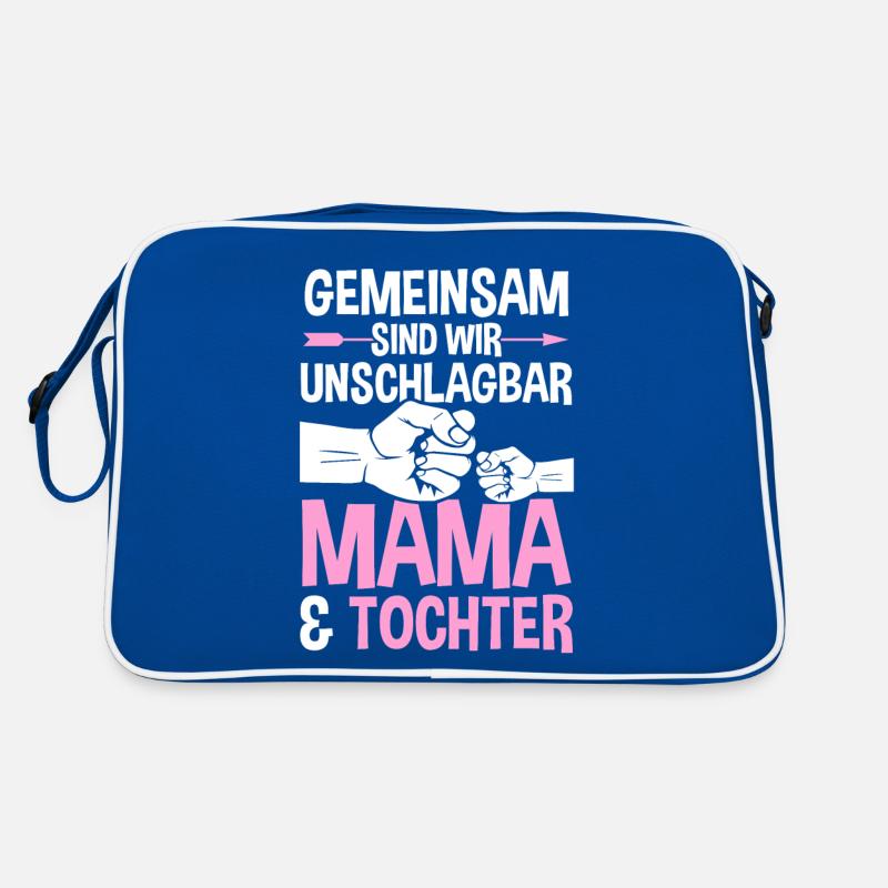 Mutter Muttertag Mama und Tochter Retro Tasche