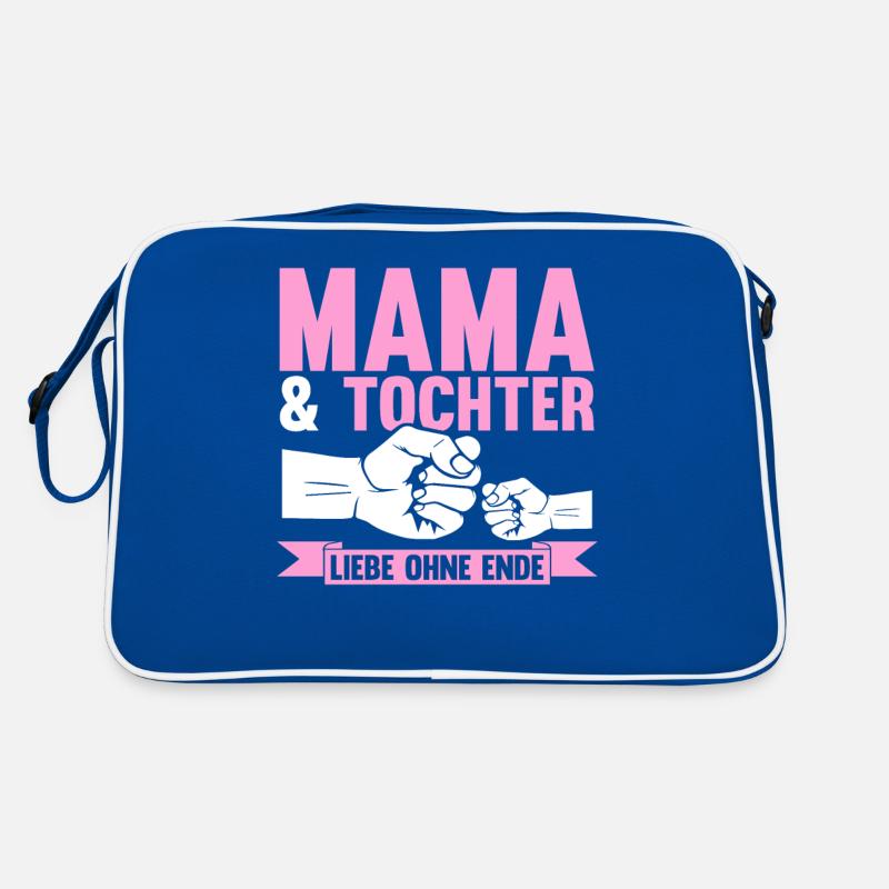 Mutter Muttertag Mama und Tochter Retro Tasche