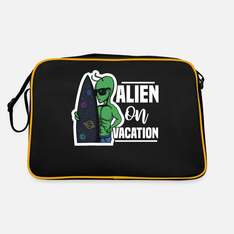 Surf Urlaub Strand, Sommer Sonner Meer Surfer Retro Tasche