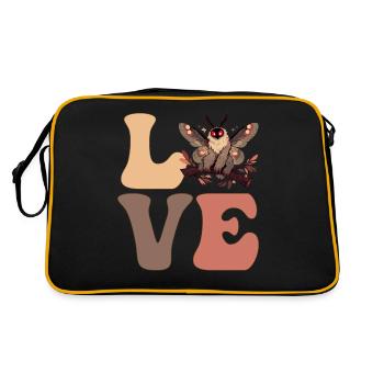 Mignon Mothman cryptozoologie cryptide - Sac Retro - noir/or - Dos