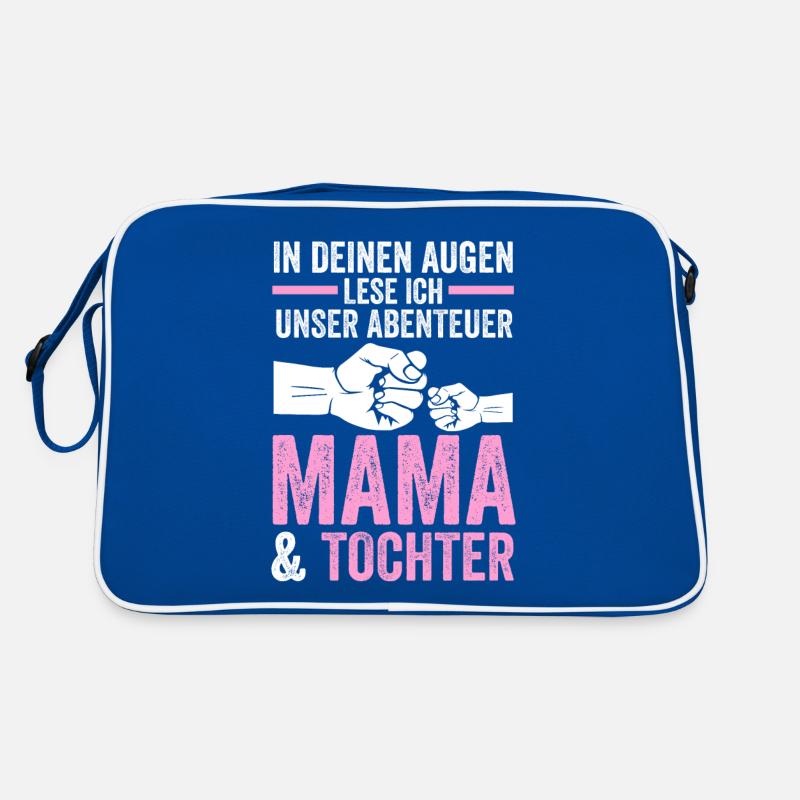 Mutter Muttertag Mama und Tochter Retro Tasche