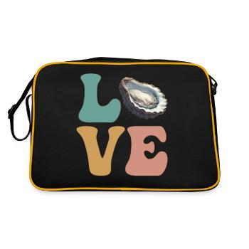 Oyster Shells Seafood - Retro Bag - black/gold - Back