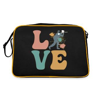Équipe de joueurs de paintball - Sac Retro - noir/or - Dos