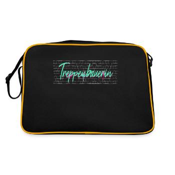 Charpentier Graduation cadeau escalier constructeur - Sac Retro - noir/or - Dos