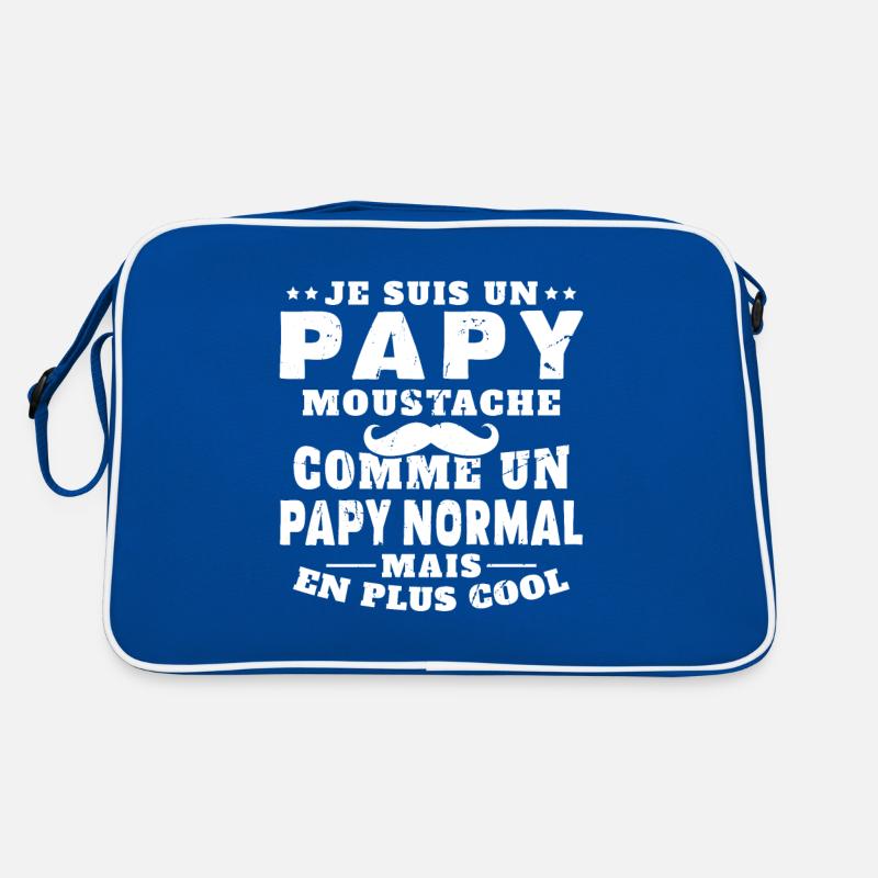 Un papy moustache comme un papy normal Sac Retro
