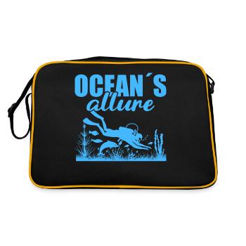Plongée sous-marine, Plongée sous-marine, Vacances en mer - Sac Retro - noir/or - Dos