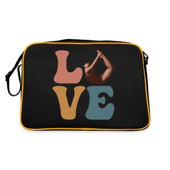 Pilates Yoga Stretching Girls Women - Retro Bag - black/gold - Back