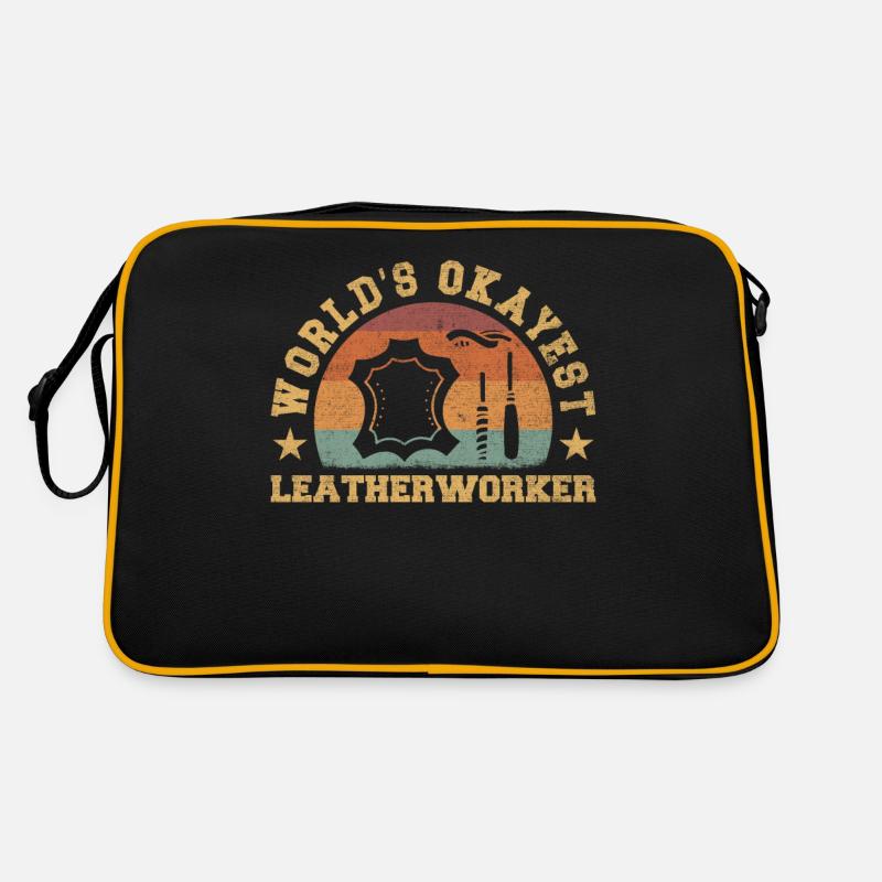 Retro World's Okayest Leatherworker Retro Bag