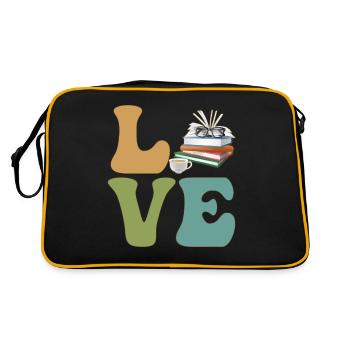 Readers Bookworm Bookworm Bookworm - Retro Bag - black/gold - Back