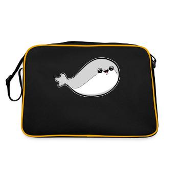 Sacabambaspis Fish Meme - Retro Bag - black/gold - Back