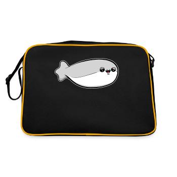 Sacabambaspis Fish Meme - Retro Bag - black/gold - Back