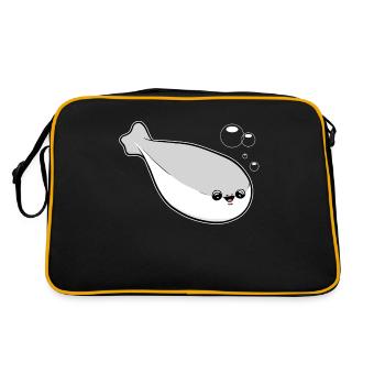 Sacabambaspis Fish Meme - Retro Bag - black/gold - Back