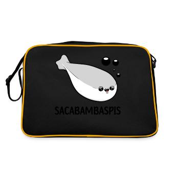 Sacabambaspis Fish Meme - Retro Bag - black/gold - Back