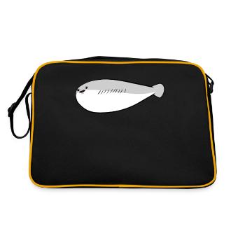 Sacabambaspis Fish Meme - Retro Bag - black/gold - Back