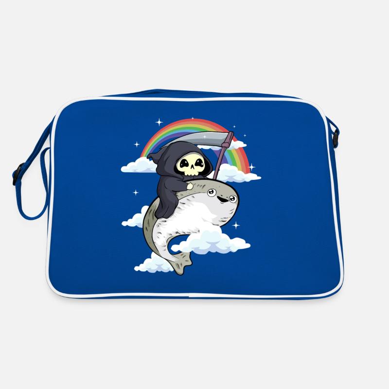 Sacabambaspi poisson Meme arc-en-ciel Grim Reaper Sac Retro