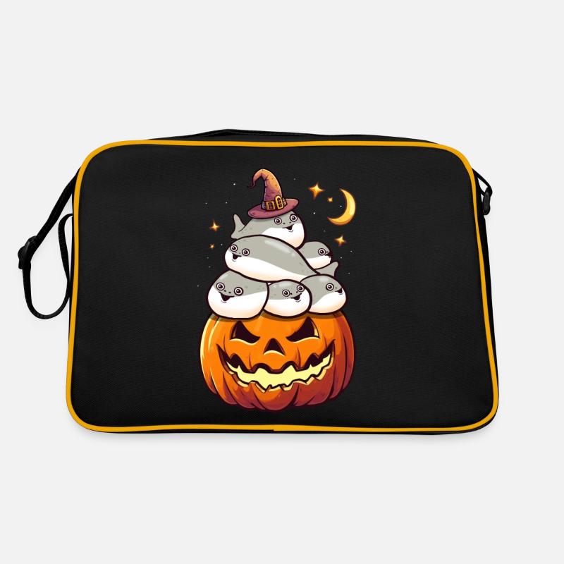 Sacabambaspis Pile Fish Meme Pumpkin Halloween Retro Bag