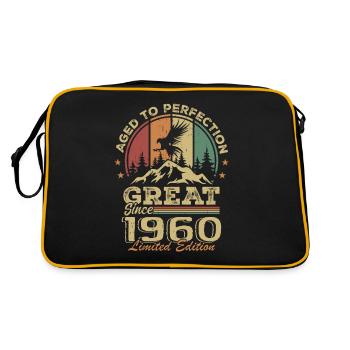 Anniversaire vintage 1960 - idée cadeau rétro 1960 - Sac Retro - noir/or - Dos