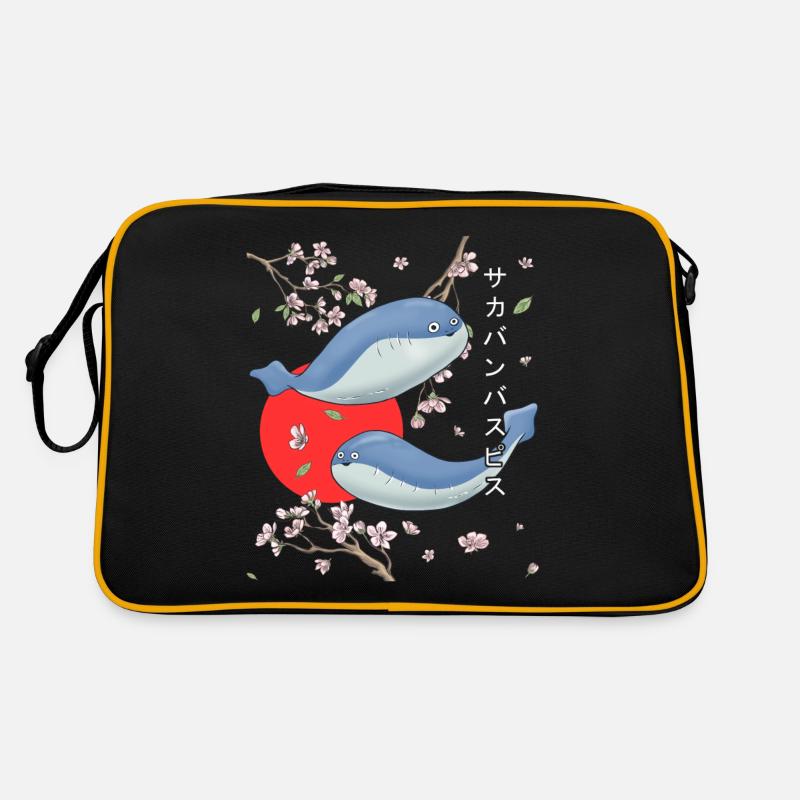 Sacabambaspis Fish Meme Sakura Cherry Blossom Retro Bag