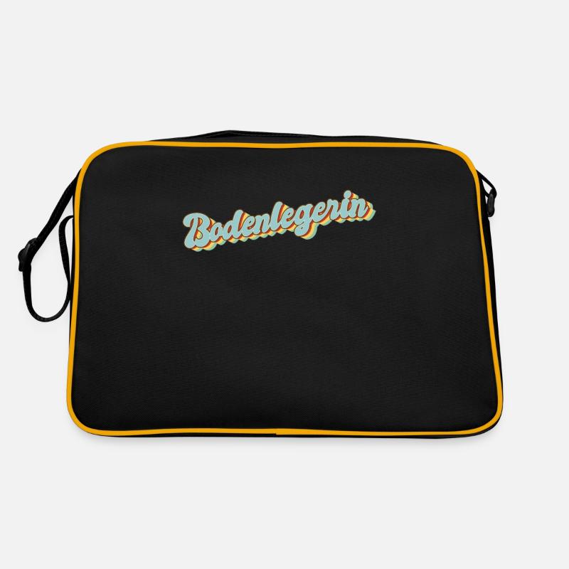 Parkett-Teppich Abschluss-Geschenk Bodenlegerin Retro Tasche